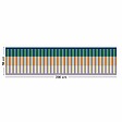 99DECO - Tapis antidérapant - Rythmo - vinyle - int./ext. - Bleu - 50x200cm - vignette