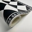 99DECO - Tapis antidérapant - Rétro - vinyle - int./ext. - Noir - 50x200cm - vignette