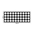99DECO - Tapis antidérapant - Rétro - vinyle - int./ext. - Noir - 50x120cm - vignette