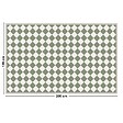 99DECO - Tapis antidérapant - Rétro - vinyle - int./ext. - Vert - 120x200cm - vignette