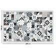 99DECO - Tapis antidérapant - Ciment Style Dulce - vinyle - int./ext. - Bleu - 120x200cm - vignette