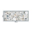 99DECO - Tapis antidérapant - JC Dulce - vinyle - int./ext. - Bleu - 50x120cm - vignette
