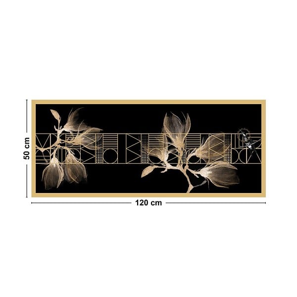 99DECO - Tapis antidérapant - Boho chic - vinyle - int./ext. - Noir - 50x120cm - large
