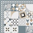 99DECO - Tapis antidérapant - JC Dulce - vinyle - int./ext. - Bleu - 120x200cm - vignette