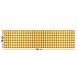 99DECO - Tapis antidérapant - Vichy - vinyle - int./ext. - Orange - 50x200cm - vignette