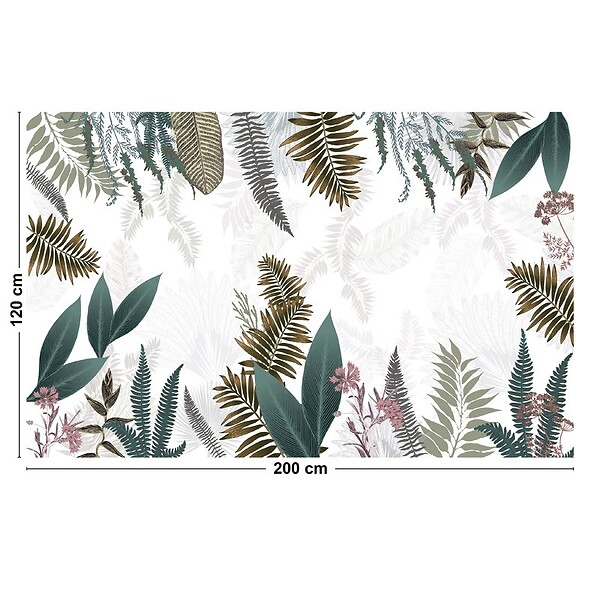 99DECO - Tapis antidérapant - Sweet Jungle - vinyle - int./ext. - Multicolore - 120x200cm - large