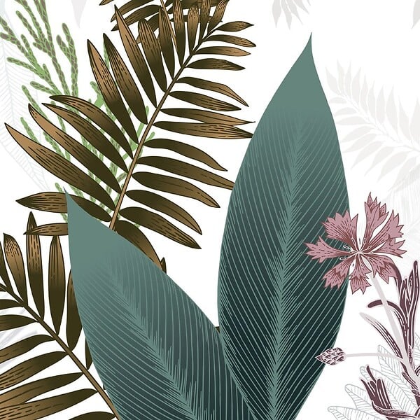 99DECO - Tapis antidérapant - Sweet Jungle - vinyle - int./ext. - Multicolore - 120x200cm - large