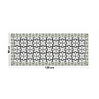 99DECO - Tapis antidérapant - Cassandre - vinyle - int./ext. - Vert - 50x120cm - vignette