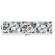 99DECO - Tapis antidérapant - Ciment Style Dulce - vinyle - int./ext. - Bleu - 50x200cm - vignette