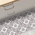 99DECO - Tapis antidérapant - Agathe - vinyle - int./ext. - Multicolore - 50x200cm - vignette