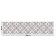 99DECO - Tapis antidérapant - Agathe - vinyle - int./ext. - Multicolore - 50x200cm - vignette