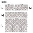 99DECO - Tapis antidérapant - Agathe - vinyle - int./ext. - Multicolore - 50x200cm - vignette