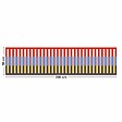 99DECO - Tapis antidérapant - Rythmo - vinyle - int./ext. - Rouge - 50x200cm - vignette