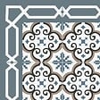 99DECO - Tapis antidérapant - Yazir - vinyle - int./ext. - Multicolore - 50x200cm - vignette