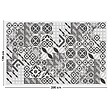 99DECO - Tapis antidérapant - Naples - vinyle - int./ext. - Multicolore - 120x200cm - vignette