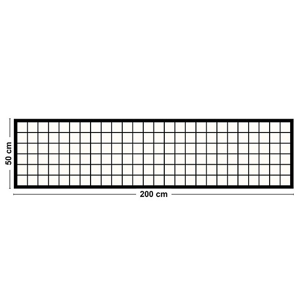 99DECO - Tapis antidérapant - Brest - vinyle - int./ext. - Noir - 50x200cm - large