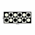 99DECO - Tapis antidérapant - Pop - vinyle - int./ext. - Noir - 50x120cm - vignette