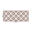 99DECO - Tapis antidérapant - Marsiho - vinyle - int./ext. - Rouge - 50x120cm - vignette