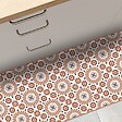 99DECO - Tapis antidérapant - Marsiho - vinyle - int./ext. - Orange - 50x120cm - vignette