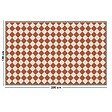 99DECO - Tapis antidérapant - Rétro - vinyle - int./ext. - Rouge - 120x200cm - vignette