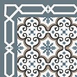 99DECO - Tapis antidérapant - Yazir - vinyle - int./ext. - Multicolore - 50x120cm - vignette