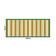 99DECO - Tapis antidérapant - Corfou - vinyle - int./ext. - Orange - 50x120cm - vignette