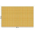 99DECO - Tapis antidérapant - Vichy - vinyle - int./ext. - Orange - 120x200cm - vignette