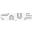 99DECO - Tapis antidérapant - Forgeo - vinyle - int./ext. - Multicolore - 50x200cm - vignette