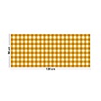 99DECO - Tapis antidérapant - Vichy - vinyle - int./ext. - Orange - 50x120cm - vignette