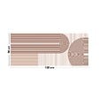 99DECO - Tapis antidérapant - Géométrique - vinyle - int./ext. - Rouge - 50x120cm - vignette