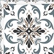 99DECO - Tapis antidérapant - Agathe - vinyle - int./ext. - Multicolore - 120x200cm - vignette