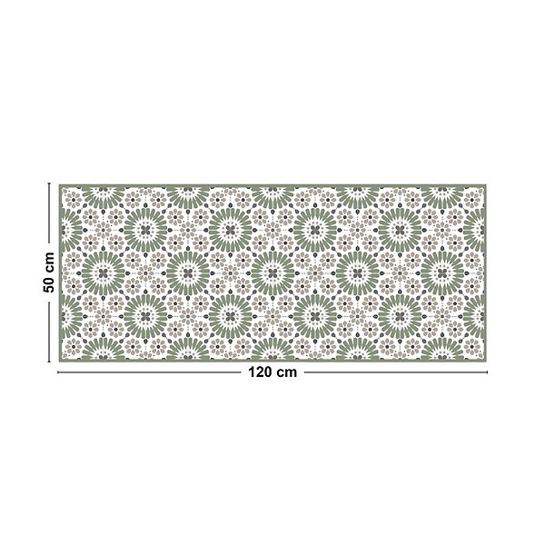 99DECO - Tapis antidérapant - Marsiho - vinyle - int./ext. - Multicolore - 50x120cm - large