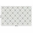 99DECO - Tapis antidérapant - Agathe - vinyle - int./ext. - Multicolore - 120x200cm - vignette