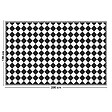 99DECO - Tapis antidérapant - Rétro - vinyle - int./ext. - Noir - 120x200cm - vignette