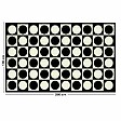 99DECO - Tapis antidérapant - Pop - vinyle - int./ext. - Noir - 120x200cm - vignette