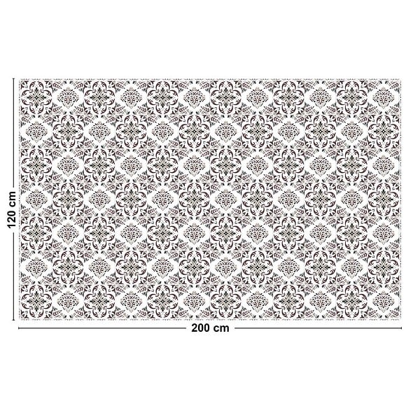99DECO - Tapis antidérapant - Agathe - vinyle - int./ext. - Multicolore - 120x200cm - large