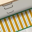 99DECO - Tapis antidérapant - Corfou - vinyle - int./ext. - Orange - 50x200cm - vignette