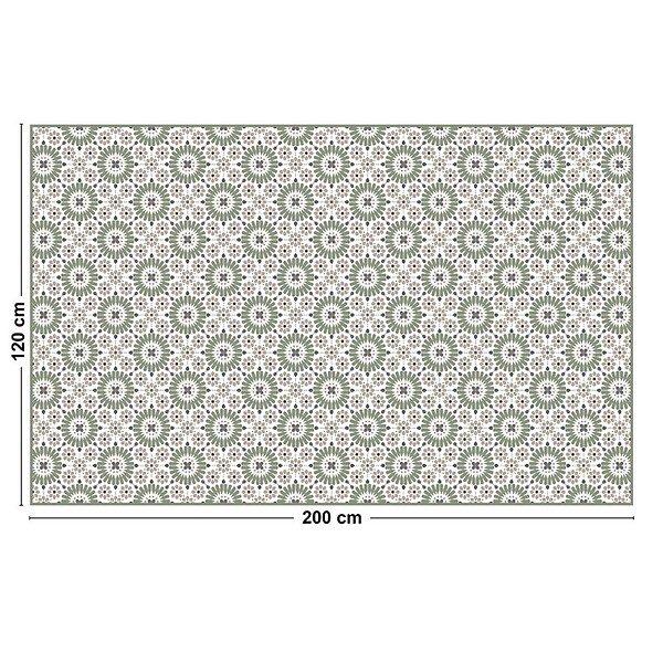 99DECO - Tapis antidérapant - Marsiho - vinyle - int./ext. - Multicolore - 120x200cm - large