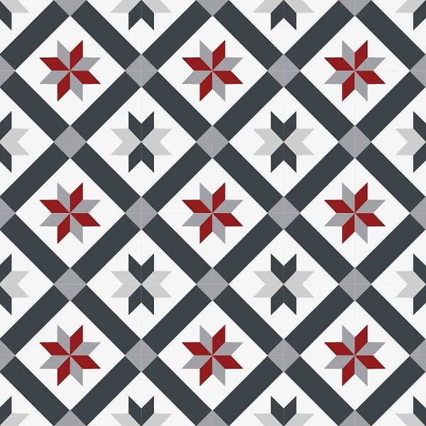 99DECO - Tapis antidérapant - CC Victoria - vinyle - int./ext. - Multicolore - 50x120cm - large