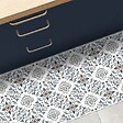 99DECO - Tapis antidérapant - Agathe - vinyle - int./ext. - Multicolore - 50x120cm - vignette