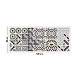 99DECO - Tapis antidérapant - Naples - vinyle - int./ext. - Multicolore - 50x120cm - vignette