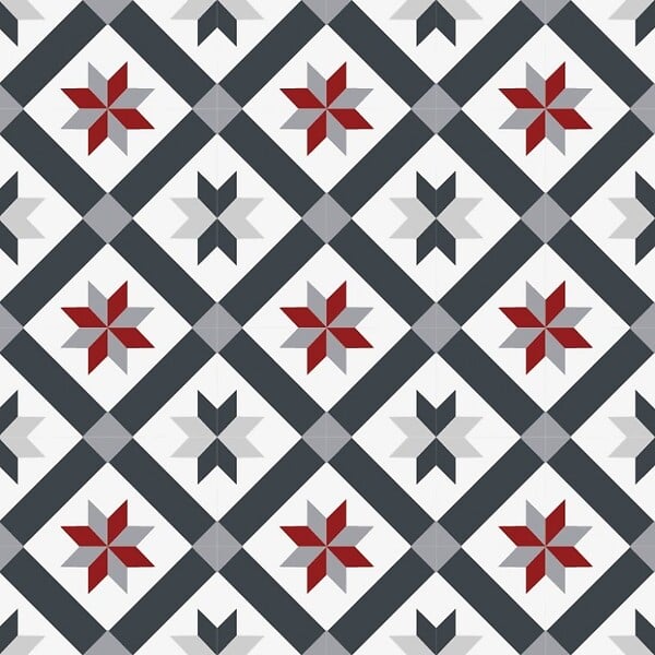 99DECO - Tapis antidérapant - CC Victoria - vinyle - int./ext. - Multicolore - 50x200cm - large
