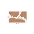 99DECO - Tapis antidérapant - Organique - vinyle - int./ext. - Orange - 120x200cm - vignette