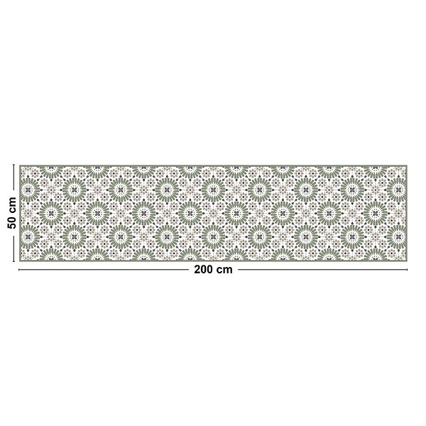 99DECO - Tapis antidérapant - Marsiho - vinyle - int./ext. - Multicolore - 50x200cm - large