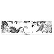 99DECO - Tapis antidérapant - Végétal - vinyle - int./ext. - Noir - 50x200cm - vignette