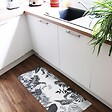 99DECO - Tapis antidérapant - Végétal - vinyle - int./ext. - Noir - 120x200cm - vignette