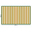 99DECO - Tapis antidérapant - Corfou - vinyle - int./ext. - Orange - 120x200cm - vignette