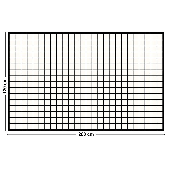 99DECO - Tapis antidérapant - Brest - vinyle - int./ext. - Noir - 120x200cm - large