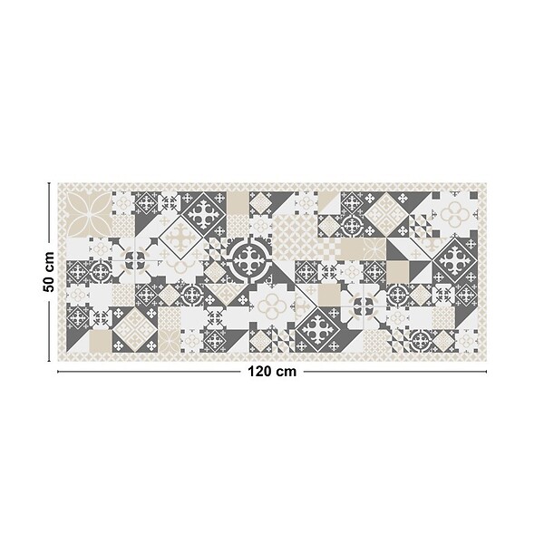 99DECO - Tapis antidérapant - CS Sable - vinyle - int./ext. - Beige - 50x120cm - large