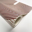 99DECO - Tapis antidérapant - Géométrique - vinyle - int./ext. - Rouge - 120x200cm - vignette
